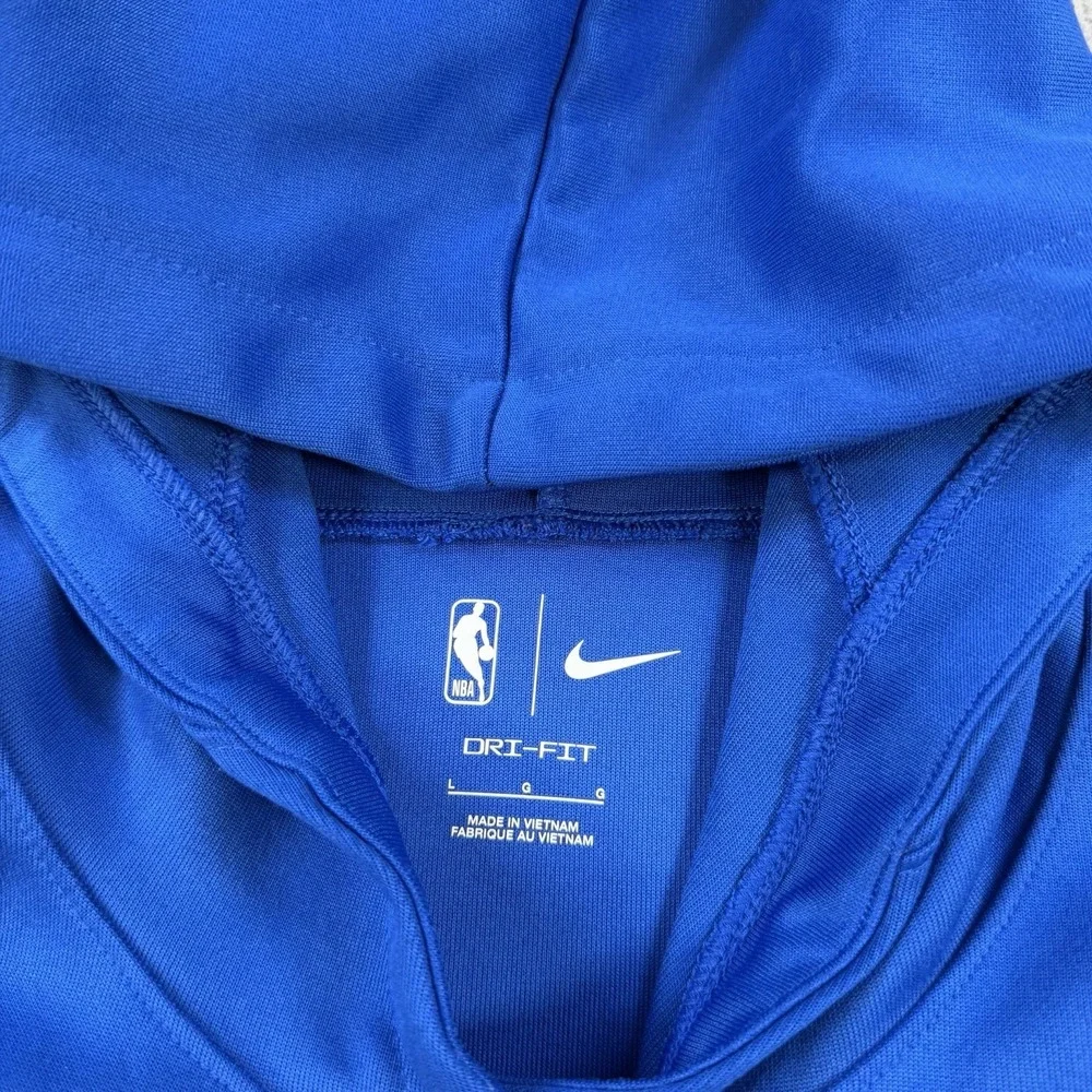 Nike Dallas Mavericks Hoodie Mens Large Blue Dri-Fit Basketball NBA Pullover